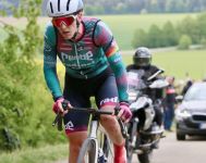 Franziska Brauße beim Bundesligarennen in Berghülen.
