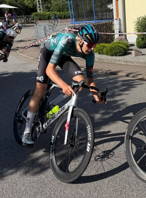 Jermaine Zemke bei der Straßen-DM 2025.