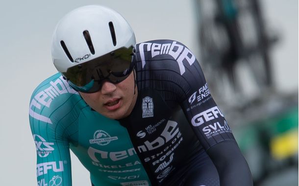 Julian Borresch during the time trial