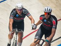 Roger Kluge (a destra) si &egrave; classificato al secondo posto con Moritz Augenstein ai Sei Giorni di Brema.