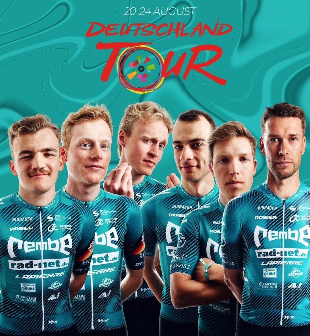 Das Team REMBE<sup><small>®</small></sup> rad-net bei der Deutschland-Tour 2025.
